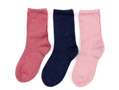 Noa Noa Miniature socks rose/Pink/blue glitter Art multicolour (3-Pack)
